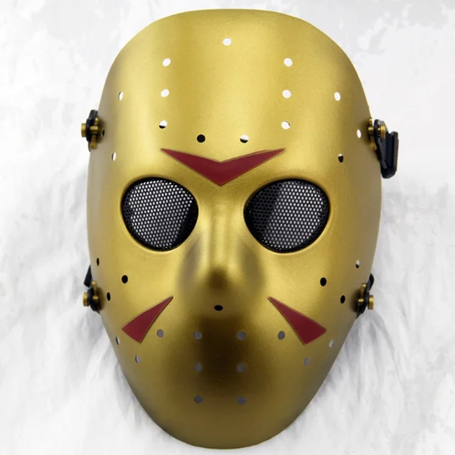 DC18 Jason Hockey Full Face Metal Mesh Airsoft Mask Paintbal CS Wargame