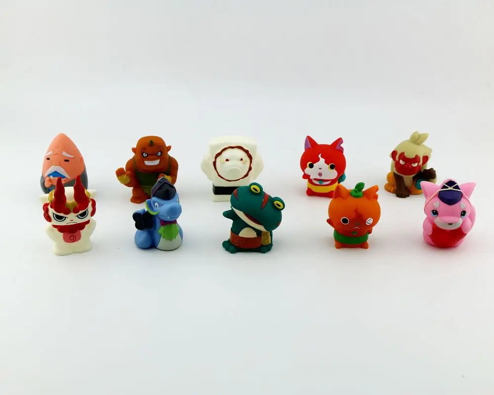 10-200pcs 5cm yo kai watch toy Japanese youkai watch anime reloj yo-kai watch rubber doll Action Figure Collection toys for kids