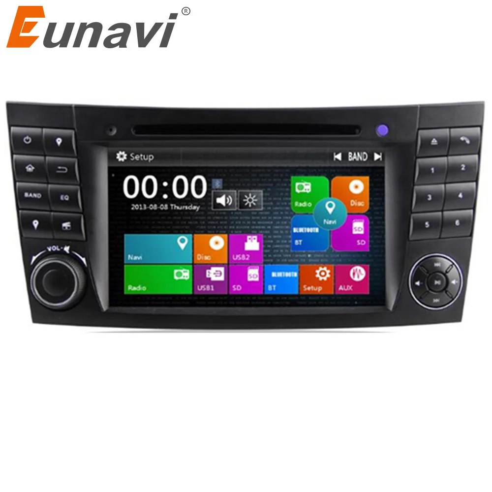 Автомагнитола Eunavi 2 Din с DVD плеером GPS навигацией для Mercedes/Benz W211 w222 W463 CLS350 CLS500 CLS55 E200