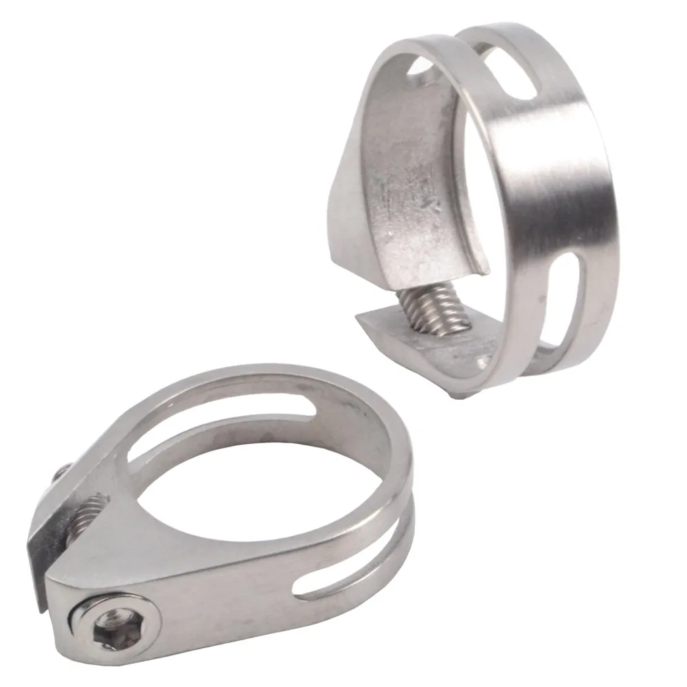 

27.2/30.8/31.6mm Seatpost Clamp Titanium Alloy Bicycle Mountain Bike Pipe Clamps Seat Tube Clip Seatpost Clamp
