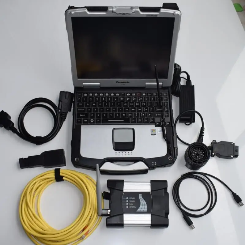  Para bmw diagnóstico ista icom a2 b c con ordenador portátil cf30 pantalla táctil 4g con hdd 500gb 