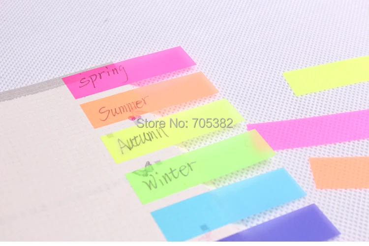 1 шт. флуоресцентный цветной блокнот для заметок клейкая бумага для заметок, Канцтовары, книжный маркер, офисный блокнот, школьные принадлежности для детей(ss-1478