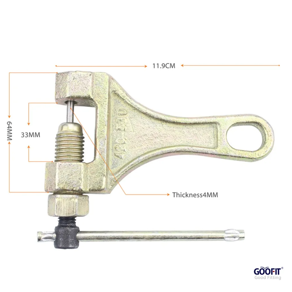 Цепной выключатель GOOFIT #428 520 525 528 530 инструмент для мотоцикла велосипеда