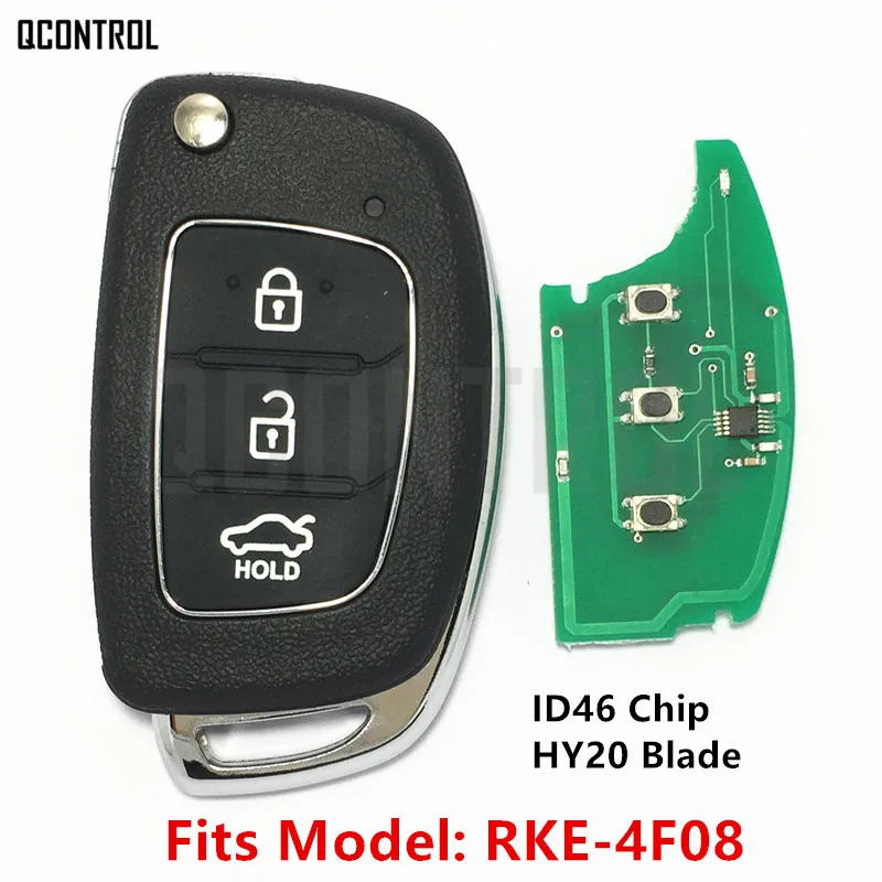 

QCONTROL Keyless Entry Car Remote Key Suit for HYUNDAI SOLARIS RKE-4F08 2015 2016 2017