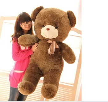 

Stuffed animal Teddy bear about 63 inch plush toy 160 cm bear throw pillow doll wb507