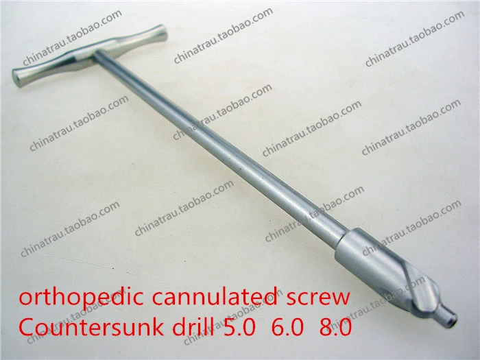 Medical Orthopedic Instrment Cannulated Screw Countersunk Drill 5.0 6.0
