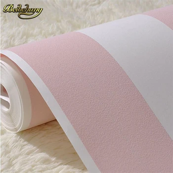 

papel de parede. Modern simple stylish natural shimmer wide striped non woven wallpaper Den bedroom living room background wall