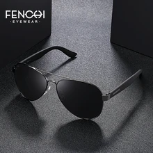FENCHI поляризационные солнцезащитные очки для мужчин ретро бренд дизайн очки классический вождения покрытие зеркало UV400