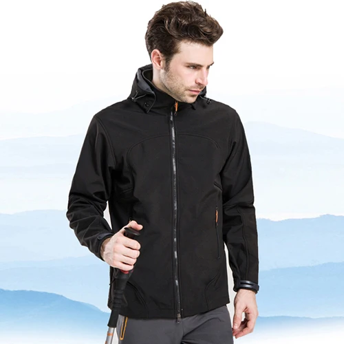 Refire Gear Winter Outdoor Sports Jacket Men Water Repellent Thermal Jackets Camping Hiking Inside Fleece Brand Male Clothing - Цвет: Men Black