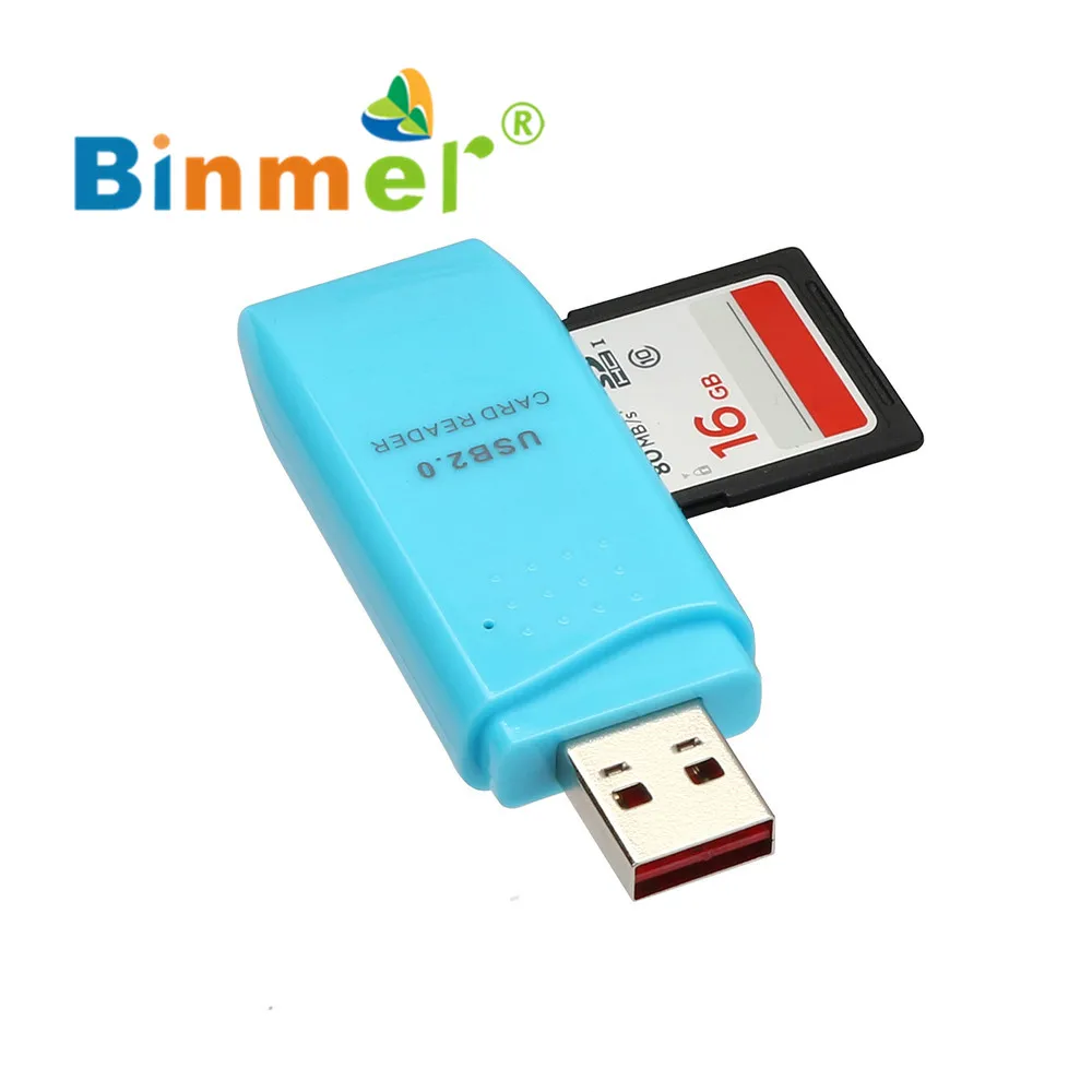 ECOSIN2 Card Reader Mini USB 2.0 Micro SD/SDXC TF Card Reader адаптер USB 2.0 оптовая продажа высококачественного металла картридер April11