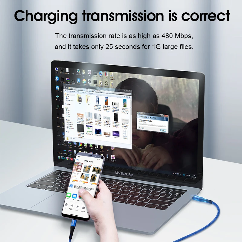 ZNP USB Type C Cable To USB C Cable For Samsung S10 S9 Xiaomi mi 9 8 Quick Charge 4.0 USBC PD Fast Charger USB-C Type-C Cable