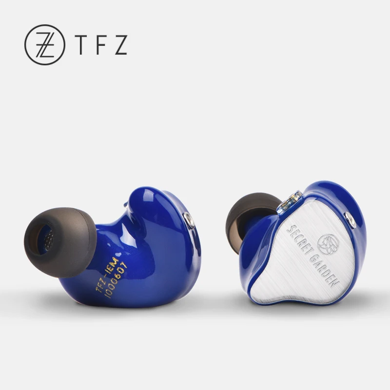 TFZ SECRET GARDEN HiFi HD динамические наушники-вкладыши с 2 контактами/0,78 мм съемные IEM Насыщенные басы качественные музыкальные наушники - Цвет: Blue