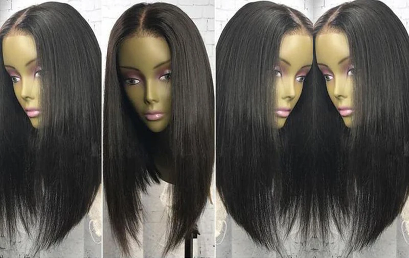 lace front wig straight hair  