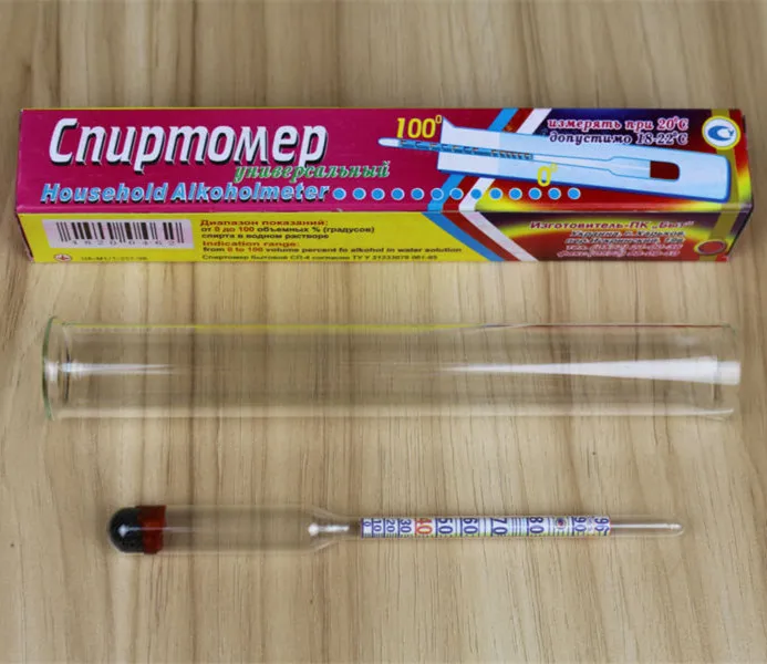 

2PCS wine hydrometer Alcohol meter alcoholometer bafometro alcoholmeter hydrometer for alcohol alcotester tester Cylinder 0-96%