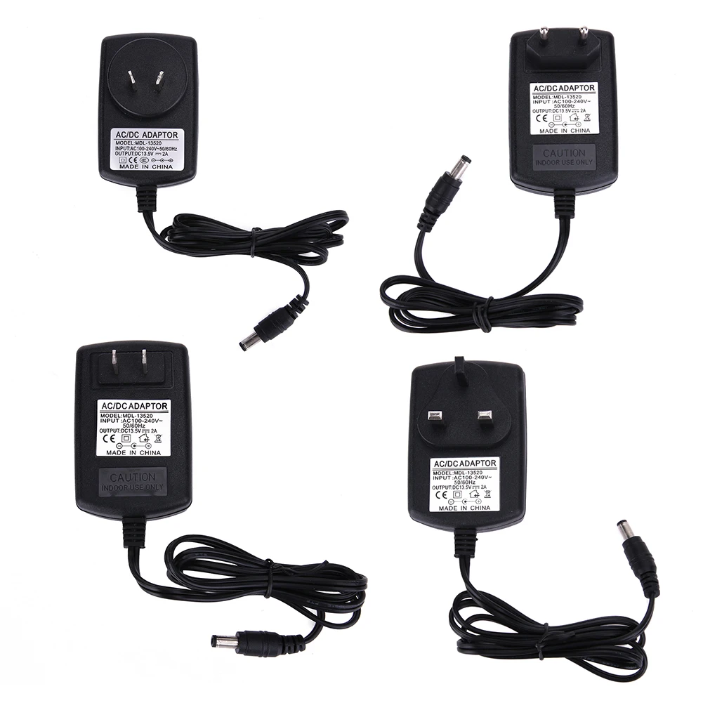 

US/EU/UK 100V-240V ac/dc adapter 2000mA 13.5V power supply 13.5V 2A power adapter 5.5mm*2.5mm wall Changer travel adapter