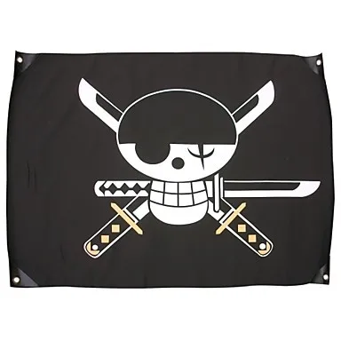 One Piece Roronoa Zoro Black Cosplay Flag|flags flags|flag blackflag ...