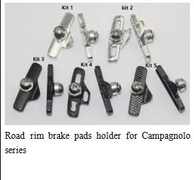 Карбоновые ободные тормозные колодки с держателями, фрикционное колесо, карбоновый держатель для Campagnolo campy для SH456rh