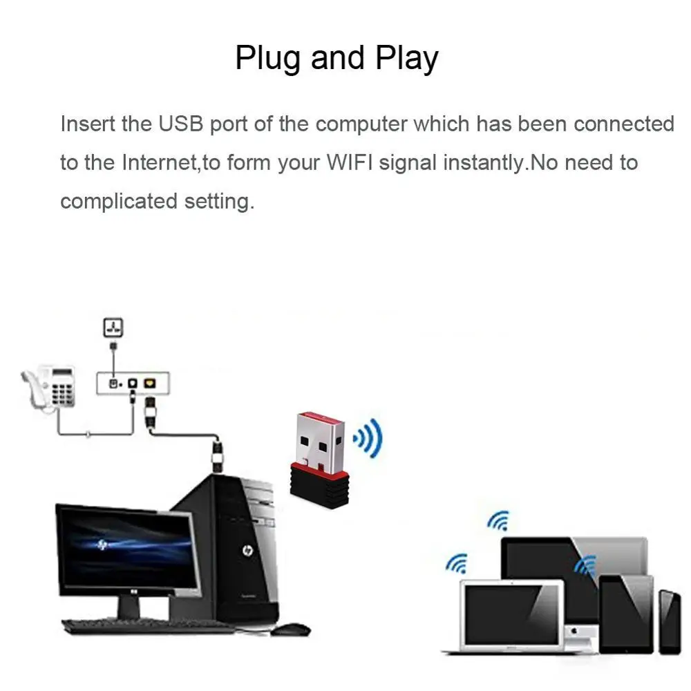 150M USB WiFi antenna