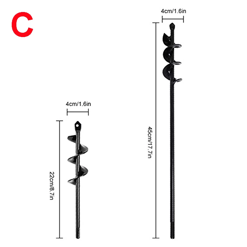 Дропшиппинг садовый Бур спиральное сверло набор с нескользящим шестигранным приводом посадочное отверстие экскаватор инструмент Шестигранный вал сверло культиватор почвы - Цвет: ZUHE
