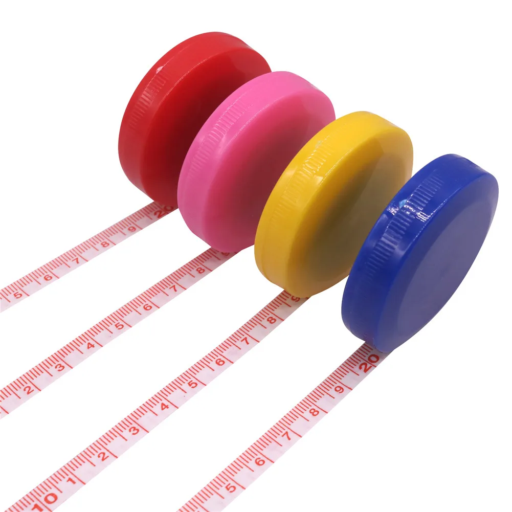 

Random Color 1pcs Soft Tape Measure 150cm Roulette Measuring Tape Measure Retractable Colorful Portable Ruler Centimeter Inch