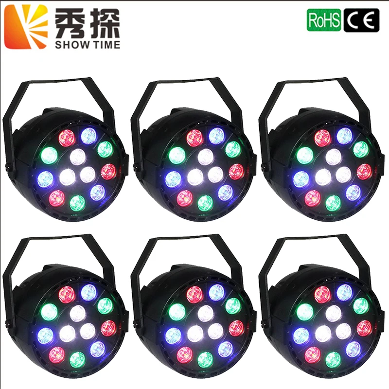 

Show time New Arrial Mini Led Par Can Light DMX Lighting Stage Spotlight, DMX512 DJ Effect Light for KTV Bar Party Decoration