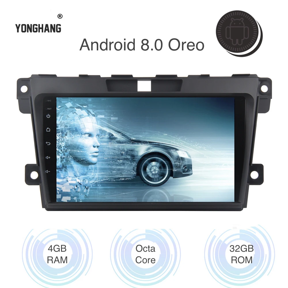 

Android 8.0/7.1 Autoradio 1din for Mazda CX7 CX-7 Multimedia 2008 2009 2010 2011 2012 2013 2014 2015 2.5D IPS Screen WIFI BT GPS
