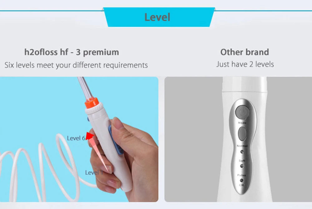 h2ofloss hf - 3 premium Oral Irrigator Teeth Cleaning Machine