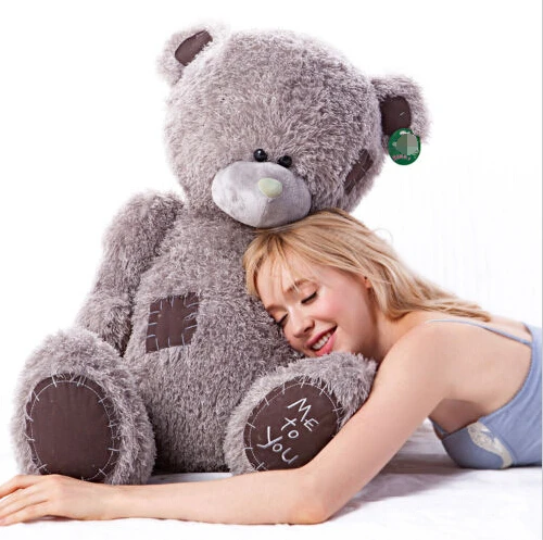 giant grey teddy bear