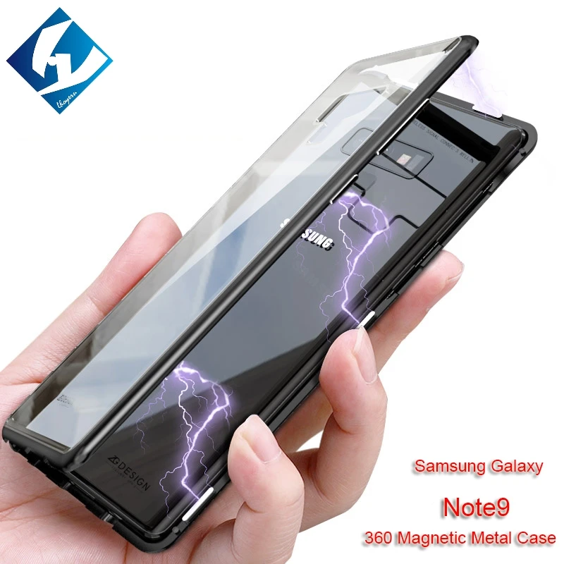 adsorption Phone case For Samsung Galaxy Note9 360 Metal