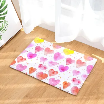 

CAMMITEVER Red Hearts Snowflakes Dots Stripes Living & Bedroom Soft Area Rug Area Rugs Children Play Carpet For Living & Bedroom