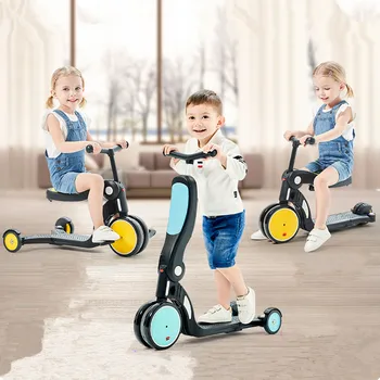 

Children Scooter Tricycle Baby 3 In 1 Balance Bike Ride On Toys Baby Tricycle Folding Bike Kids Outdoor Toddlers