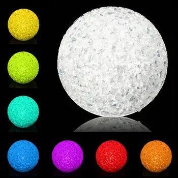 

Lamp 7 Colors Changing Crystal Ball LED Night Light Lamp Magic Battery Lamp For Home Decor Creative Gifts Лампа