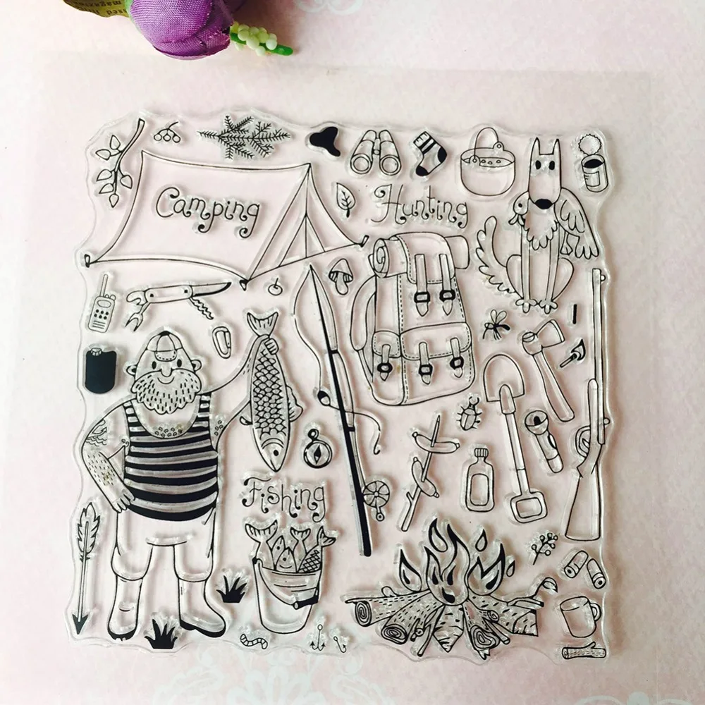 14x14cm DIY Stamp Stamping Tool Perfect Clear Stamps Scrapbook Craft