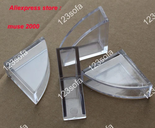 Arcylic clear 10 12 мм Угловая крышка внутренняя ширина стороны зеркальный протектор пластик с подставкой пластина мебель металлическая защита от царапин