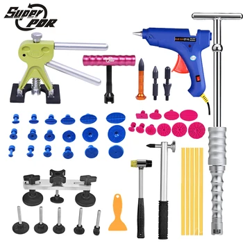 Buy PDR Tools Car Dent Repair Tool Set Slide Hammer Glue Gun Dent Puller 45pcs Auto Body Repair Tools Dent Removal Tool Kit