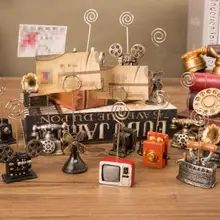 Ретро визитница, держатель для заметок, милая Свадебная карта, изображение, памятка, клипса, креативная фотография, стенд, украшение из смолы, украшения