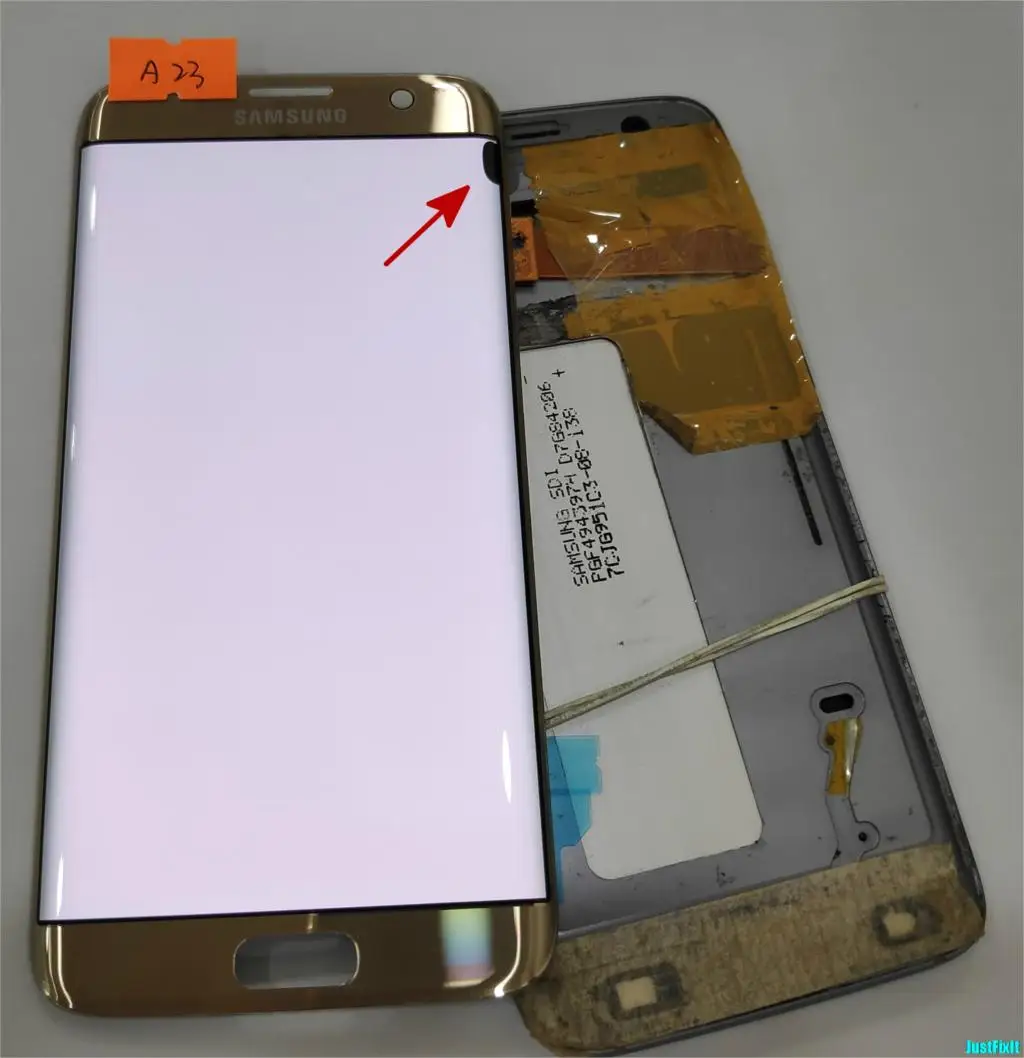

Super AMOLED silver for Samsung Galaxy S7 edge G935F G935A G935FD Defect lcd display with touch screen Digitizer 5.5''