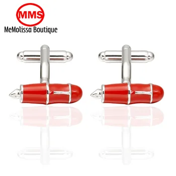 

MeMolissa Products sell like hot cakes fashion jewelry calligrapher's red pen cufflinks French men shirt sleeve cuff links