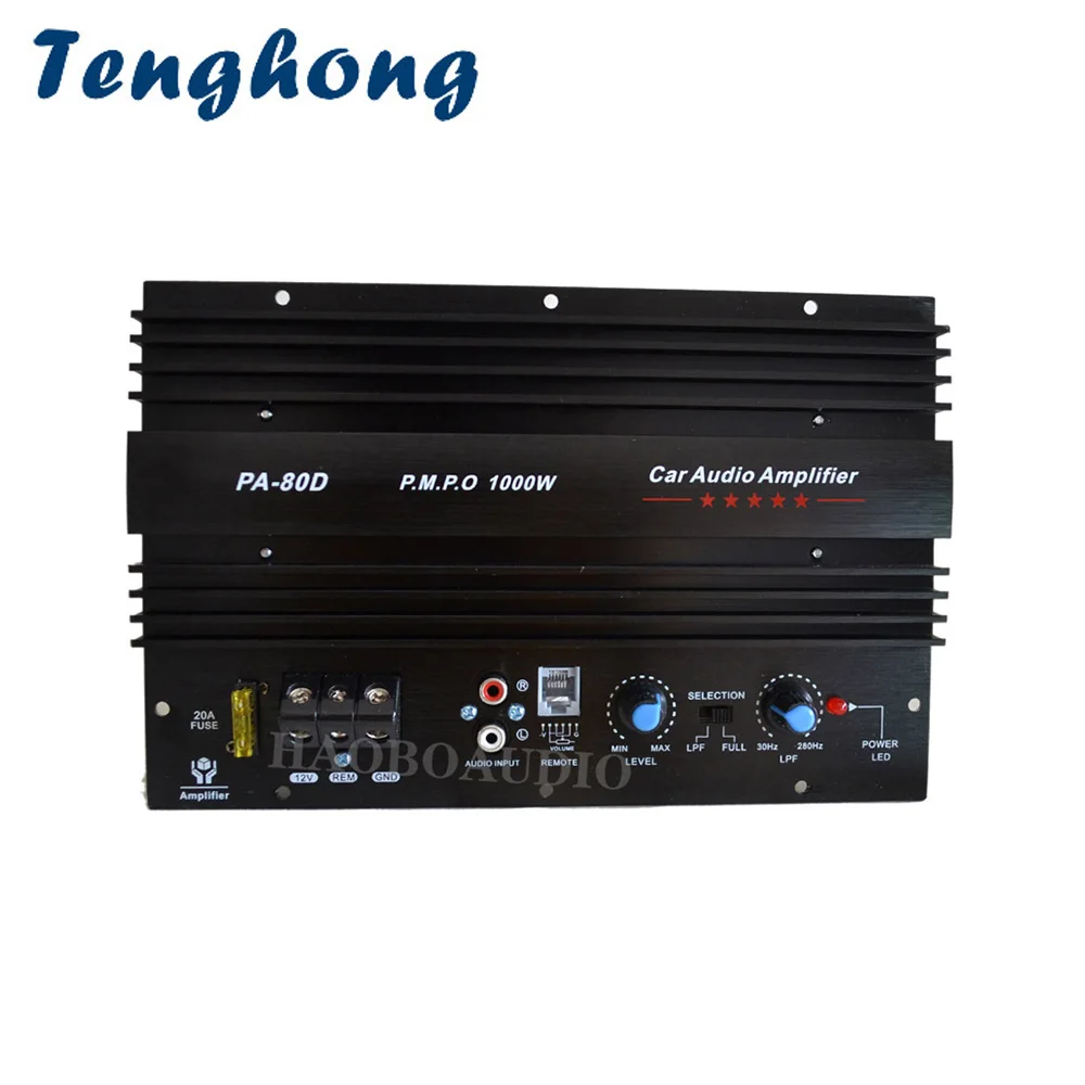 Tenghong ハイパワーカーアンプ サブウーファーアンプパネル 12v 1000w パワーアンプ 低音 カーオーディオスピーカーシステム用 Aliexpress 家電製品
