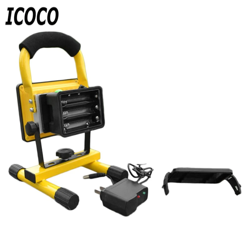 

ICOCO Portable Spotlights High Power 30W LED Projection Lamp Light Searchlights Flashing Warning Waterproof Flood with holder