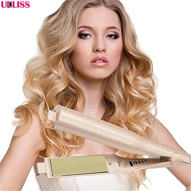 Продажа 2 в 1 щипцы для завивки волос выпрямитель для укладки Rolloer Styler завивочные инструменты палочка для завивки волос и выпрямления волос Styler