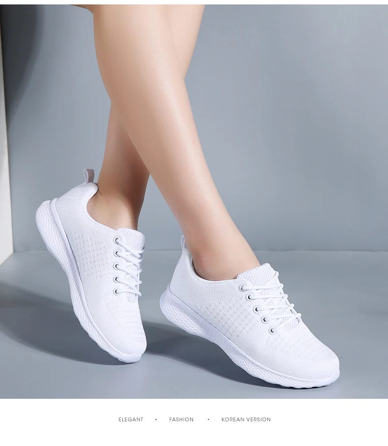 O16U/весенние женские кроссовки на плоской платформе; женские черные кроссовки с дышащей сеткой; женские белые кроссовки на шнуровке