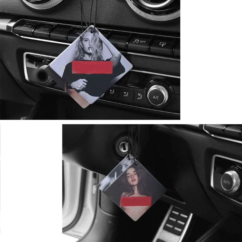 

Colorful Styling Hanging Car Solid Perfume Papers Car Interior Decoration Air Freshener Mirror Auto Car Ornaments