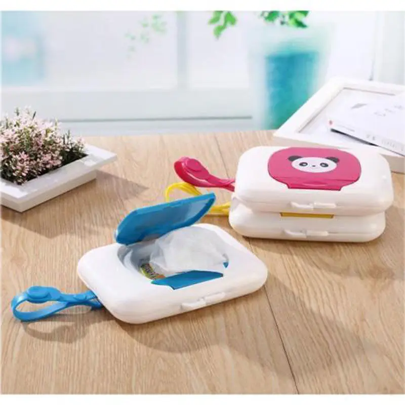 

2018 Brand New Outdoor Travel Baby Newborn Kids Wipe Case Box Wet Wipes Dispenser Box Bag Wet Paper Towel box