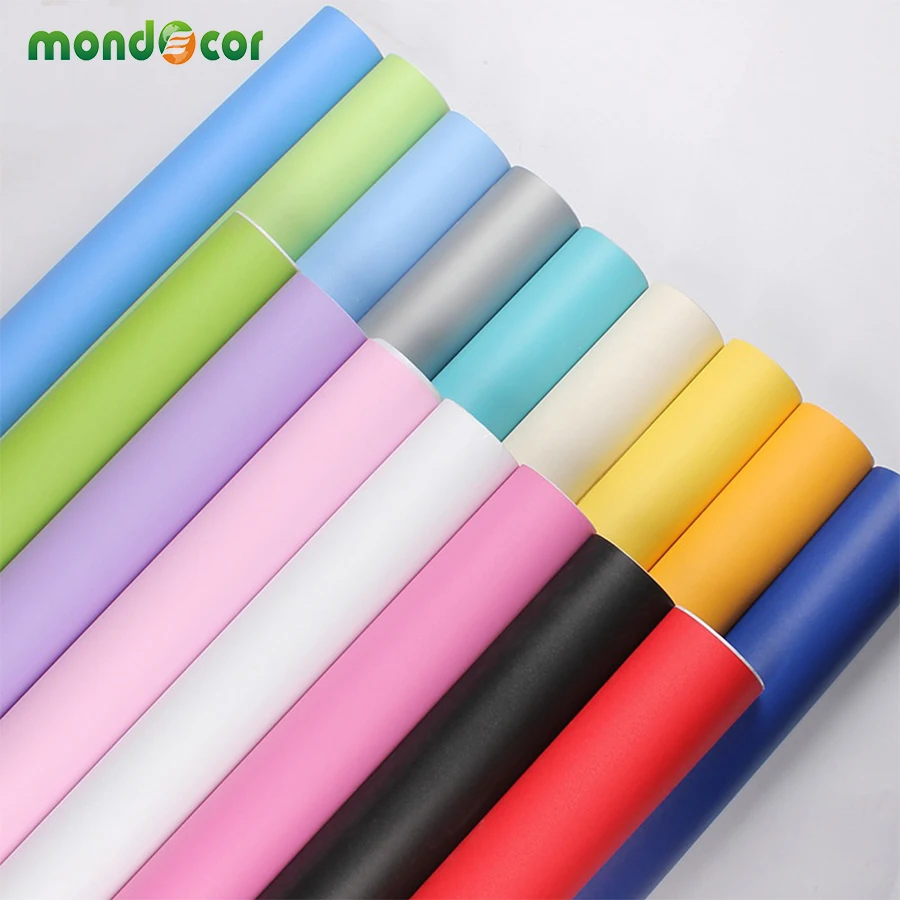 Matt Surface DIY Decorative Film Wardrobe Kitchen Cabinets Waterproof Wall Stickers PVC Self Adhesive Wallpaper for Living Room Matt Surface DIY Decorative Film Wardrobe Kitchen Cabinets Waterproof Wall Stickers PVC Self Adhesive Wallpaper for Living Room