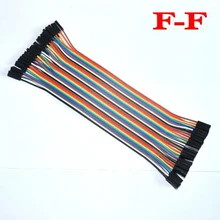 Free Shipping 40pcs in Row Dupont Cable 21.5 cm 2.54mm 1pin 1p-1p Female to Female Jumper Wire for Arduino Wholesale