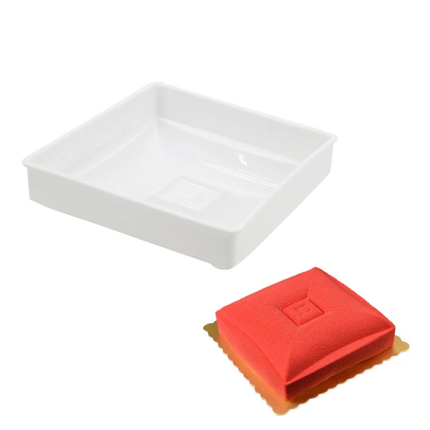 

Silicone Cake Molds Square Shape Decorating Baking Cakes Tools 3D Mould Diamond Heart Mold Chocolate Sponge Cakes Mousse Dessert