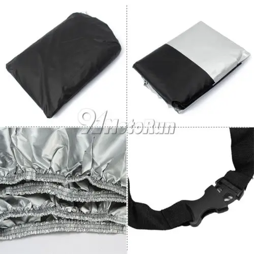 XXXL Black/Silver Waterproof Motorcycle Cover For Harley Davidson Electra Glide Ultra Classic FLHTCU/Street Glide FLHX Touring motorcycle cover