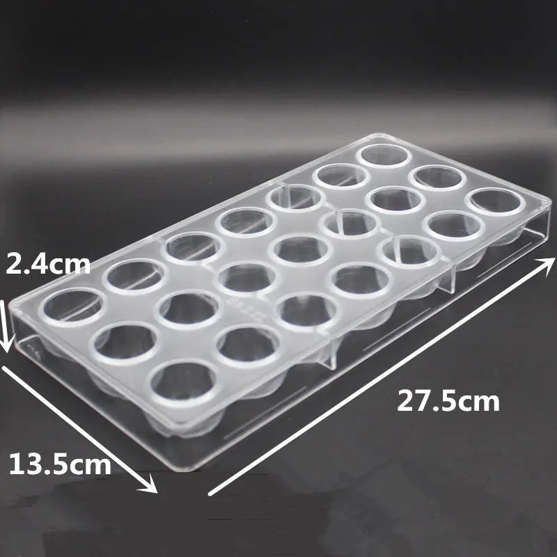 21 полостей пищевой формы в форме колокольчика формы для выпечки прозрачный Поликарбонат форма для шоколада Сделай Сам шоколадный ПК Плесень инструмент для шоколада