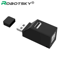 Портативный 3 Порты и разъёмы usb-хаб 480 м/с высокое Скорость USB 2,0 разветвитель кабеля для настольных компьютеров Тетрадь ноутбук
